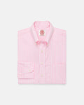 Made-in-Canada Pink Butcher Stripe Button Down Shirt