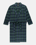 Made-in-Canada Viyella Black Watch Tartan Robe