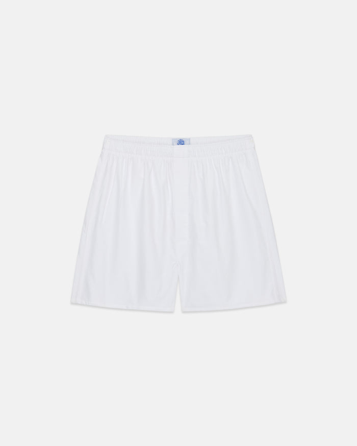 Made-in-Canada White Oxford Cloth Boxers