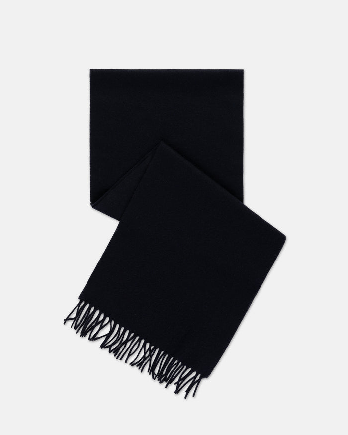 Made-in-England Black Cashmere Muffler