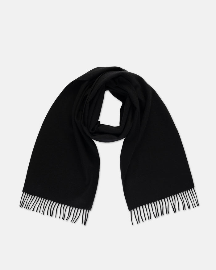 Made-in-England Black Cashmere Muffler