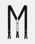 Made-in-England Black Silk Moire Braces