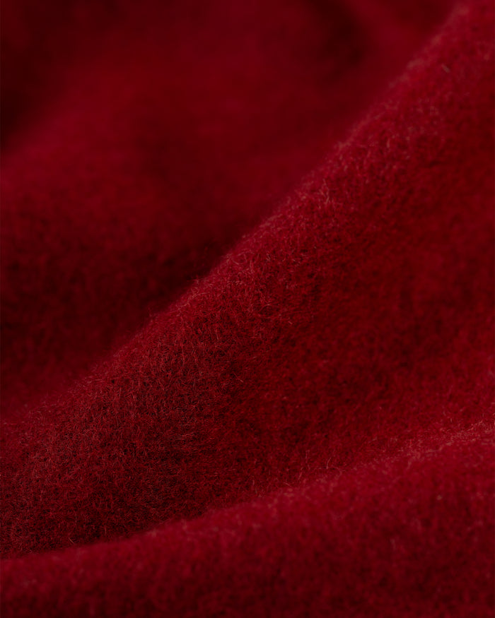 Made-in-England Burgundy Cashmere Muffler