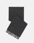Made-in-England Charcoal Cashmere Muffler
