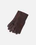 Made-in-England Dark Brown Shearling Gloves