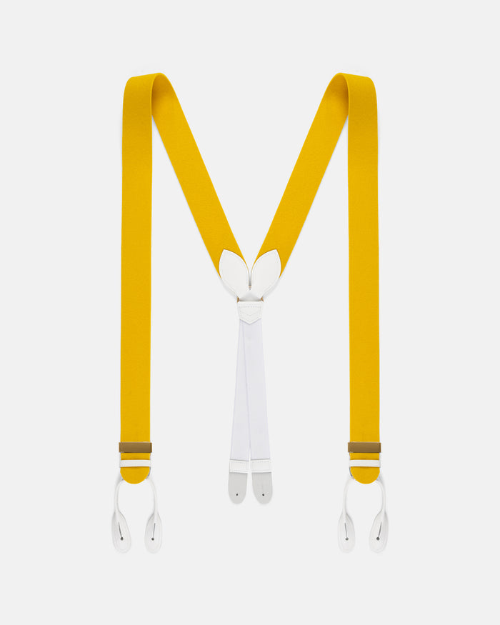 Made-in-England Gold Wool Boxcloth Braces