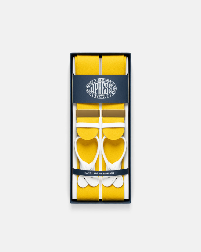 Made-in-England Gold Wool Boxcloth Braces