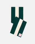 Made-in-England Green & White Wool Schoolboy Muffler