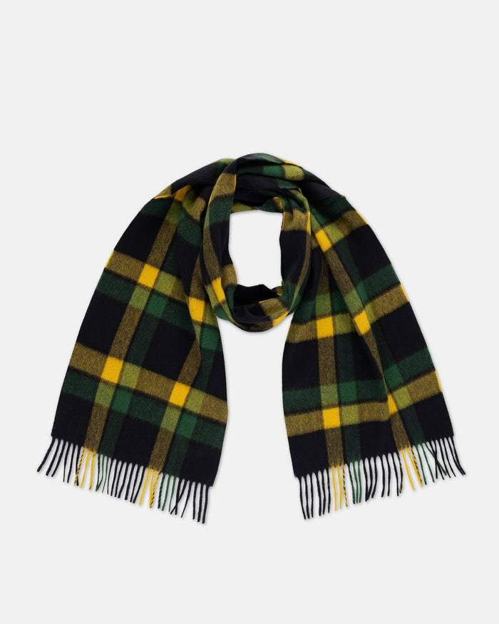 Made-in-England Haworth Plaid Cashmere Muffler
