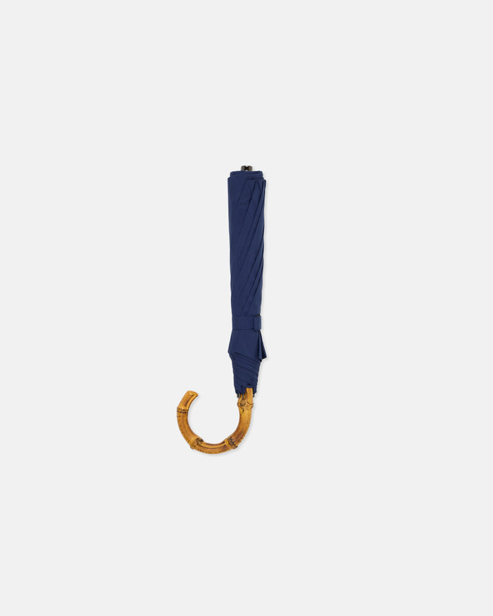 Made-in-England Navy Fox Frame Folding Umbrella