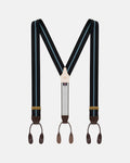 Made-in-England Navy & Light Blue Striped Barathea Braces
