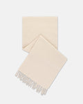 Made-in-England White Cashmere Muffler