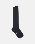 Made-in-Italy Charcoal Over-the Calf Cotton Socks