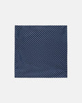 Made-in-Italy Navy & White Polka Dot Silk Pocket Square