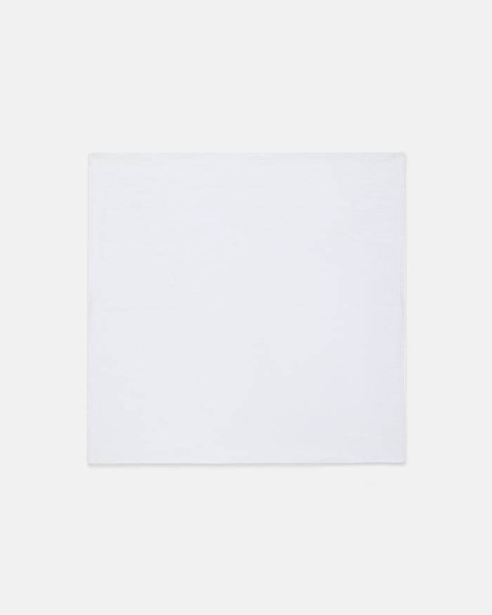 Made-in-Italy White Linen Pocket Square