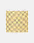 Made-in-Italy Yellow & Navy Polka Dot Silk Pocket Square