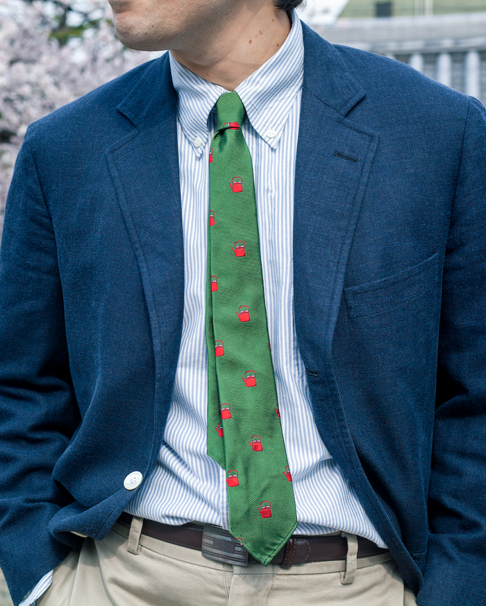 Made-in-Japan Ozu Kettle Club Tie