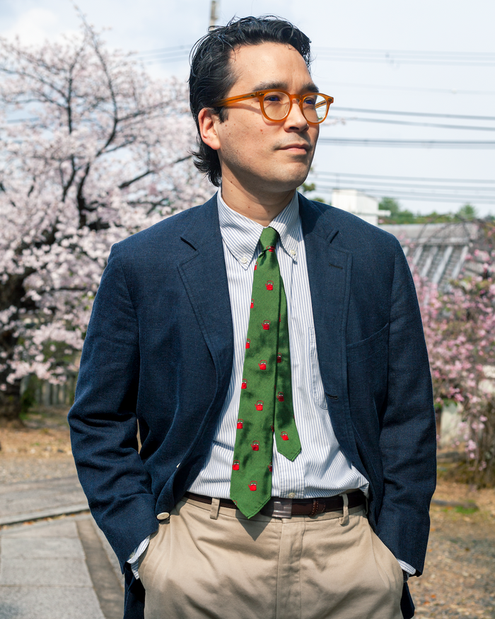 Made-in-Japan Ozu Kettle Club Tie