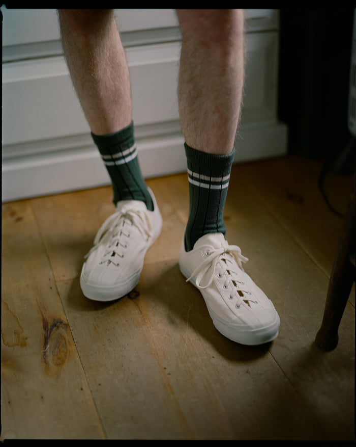 Made-in-Japan White Gym Classic Canvas Sneaker
