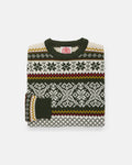 Made-in-Norway Green Norwegian Crewneck Ski Sweater