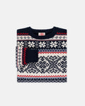 Made-in-Norway Navy Norwegian Crewneck Ski Sweater
