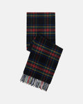 Made-in-Scotland Black Stewart Tartan Cashmere Muffler