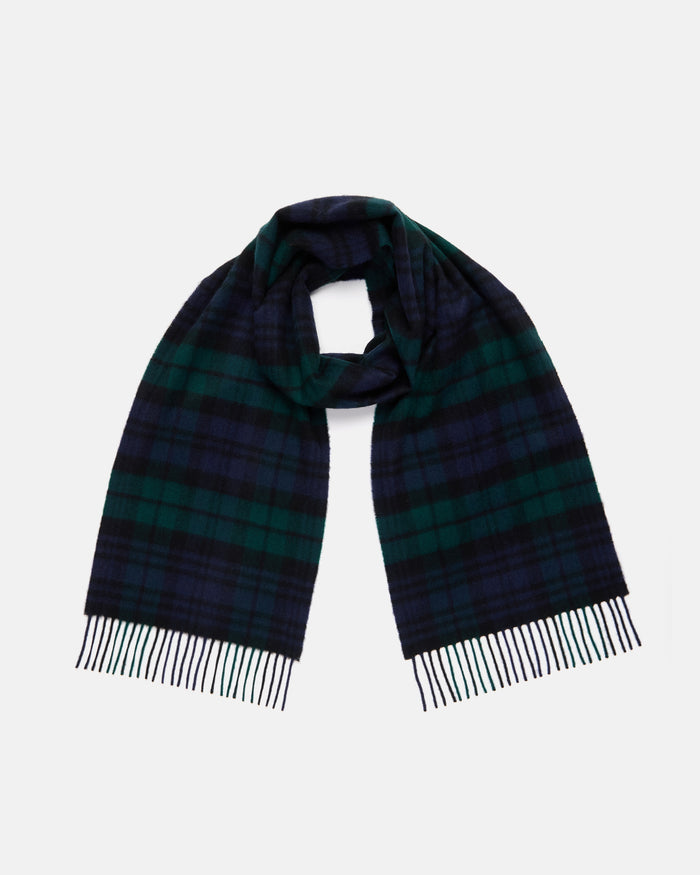 Made-in-Scotland Blackwatch Tartan Cashmere Muffler