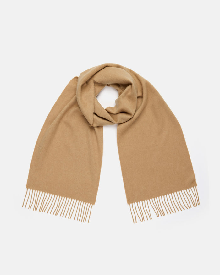 Made-in-Scotland Camel Cashmere Muffler