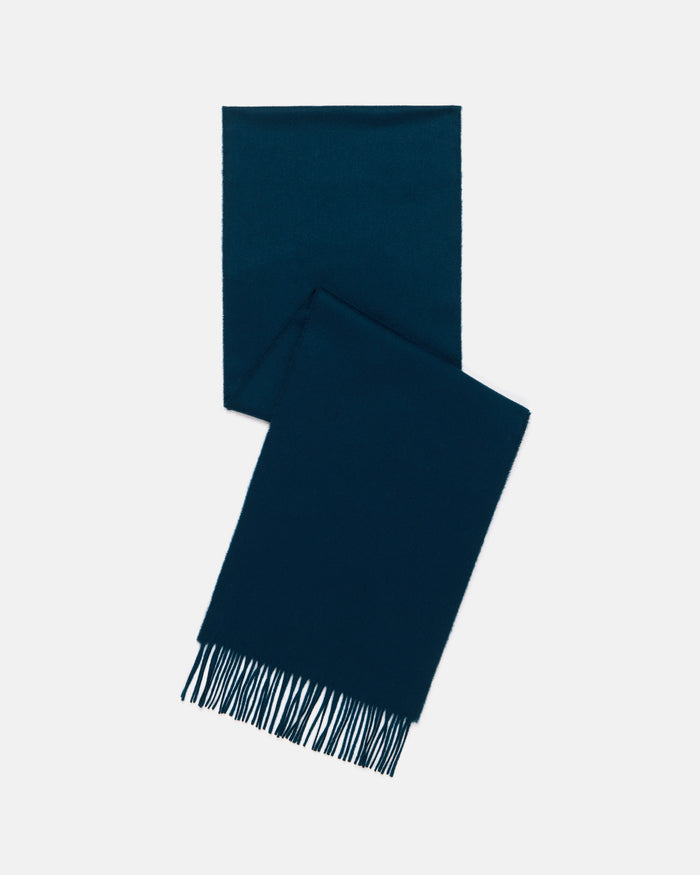Made-in-Scotland Green Cashmere Muffler