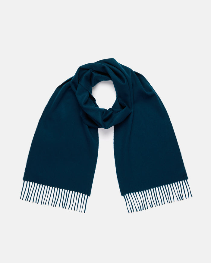 Made-in-Scotland Green Cashmere Muffler