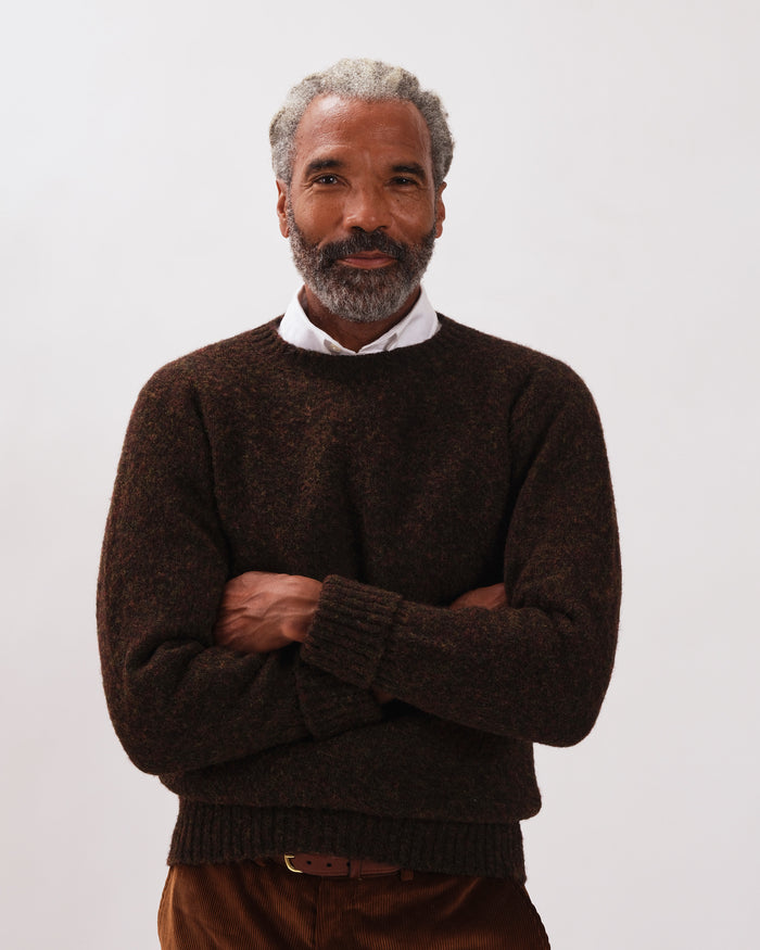 Made-in-Scotland Grouse Shaggy Dog Sweater - Classic Fit