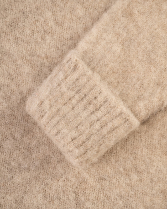 Made-in-Scotland Ivory Shaggy Dog Sweater - Classic Fit