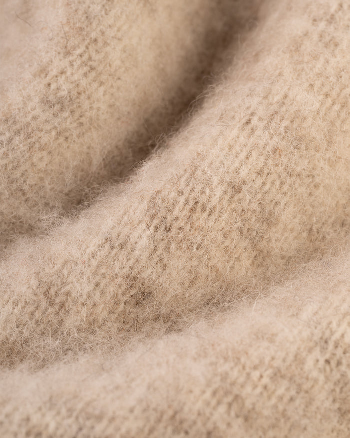 Made-in-Scotland Ivory Shaggy Dog Sweater - Classic Fit