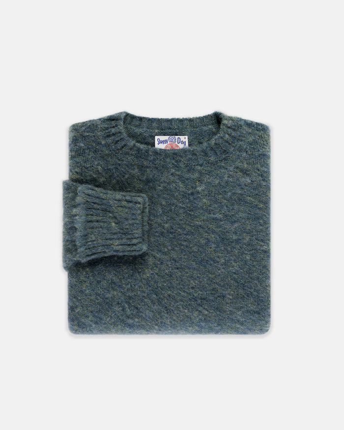 Made-in-Scotland Lovat Shaggy Dog Sweater - Classic Fit