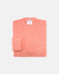 Made-in-Scotland Pale Orange Shaggy Dog Sweater - Classic Fit