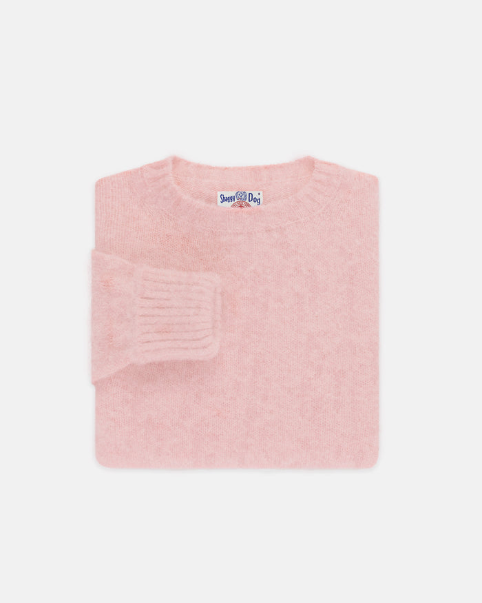 Made-in-Scotland Pink Heather Shaggy Dog Sweater
