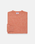 Made-in-Scotland Pink & Orange Mix Shaggy Dog Sweater  - Trim Fit