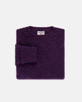 Made-in-Scotland Purple Shaggy Dog Sweater - Classic Fit