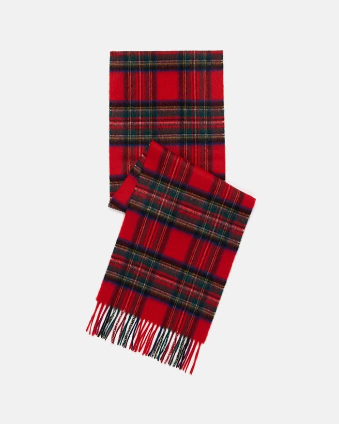 Made-in-Scotland Royal Stewart Tartan Cashmere Muffler