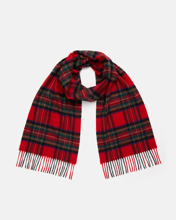 Made-in-Scotland Royal Stewart Tartan Cashmere Muffler