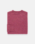 Made-in-Scotland Women's Dark Pink Shaggy Dog Sweater