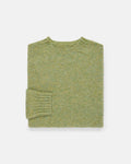 Made-in-Scotland Women's Green & Yellow Mix Shaggy Dog Sweater