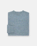 Made-in-Scotland Women's Light Blue Shaggy Dog Sweater