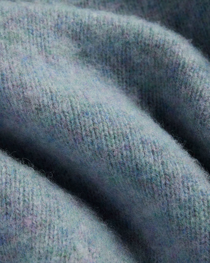 Made-in-Scotland Women's Light Blue Shaggy Dog Sweater