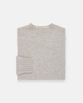 Made-in-Scotland Women's Light Grey Shaggy Dog Sweater
