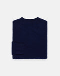 Made-in-Scotland Women's Navy Shaggy Dog Sweater
