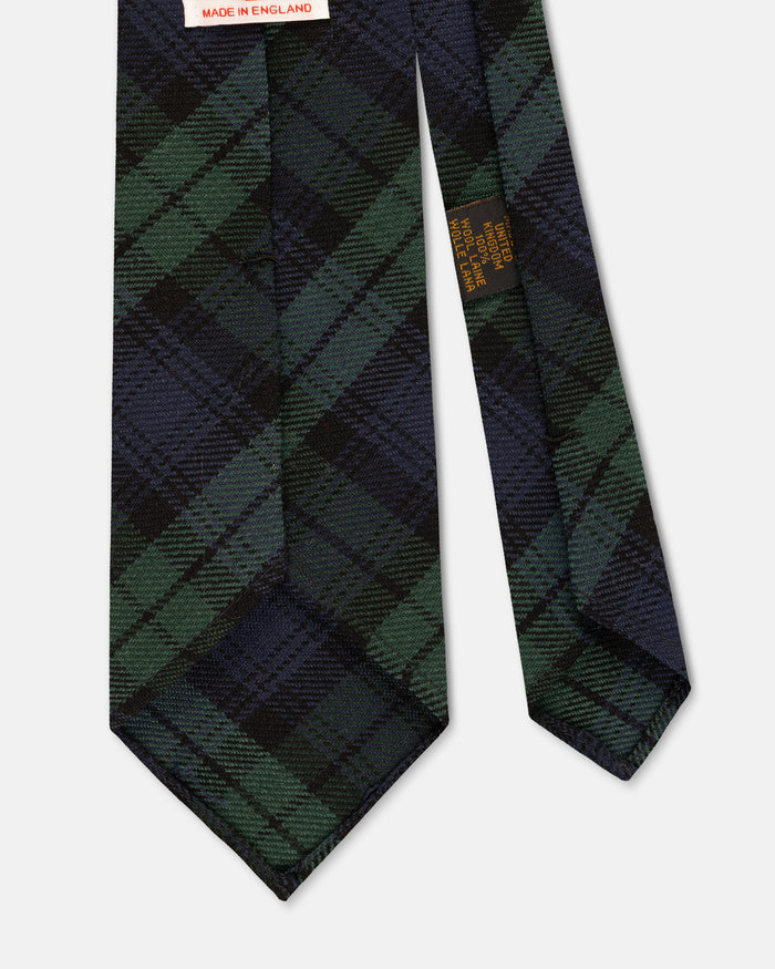 Made-in-UK Black Watch Tartan Wool Tie
