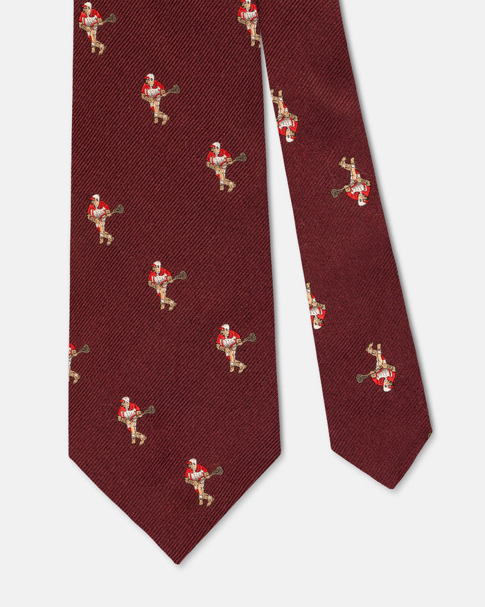 Made-in-UK Burgundy Lacrosse Club Tie