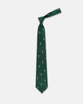 Made-in-UK Dark Green Owl Club Tie