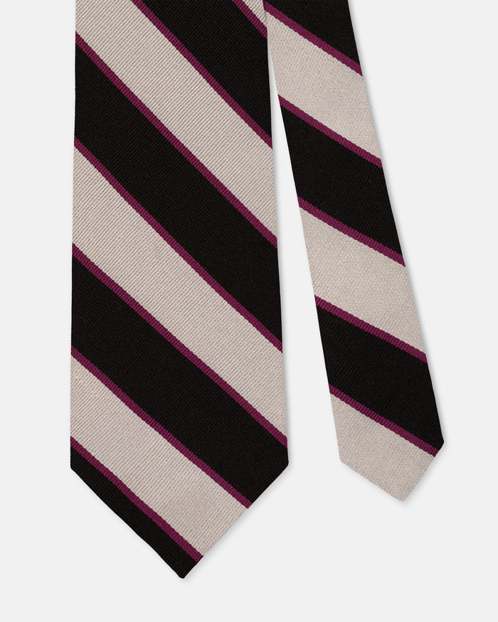 Made-in-UK Gentlemen of Suffolk Cricket Club Silk Repp Tie